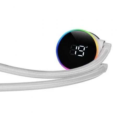 Mars Gaming Refrigeración líquida FRGB ML-LCD 240 Blanco Intel LGA 2066/2011/1700/1200/1156/1155/1151/1150 AMD AM5/AM4 Mars Gaming Refrigeración líquida FRGB ML-LCD 240 Blanco Intel LGA 2066/2011/1700/1200/1156/1155/1151/1150 AMD AM5/AM4